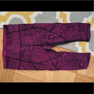 Lululemon Fuchsia Crops “4”